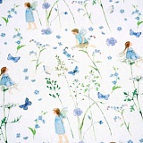 Ткань "Сад эльфа - голубой", ширина 155см, Acufactum Ute Menze, 3523-340