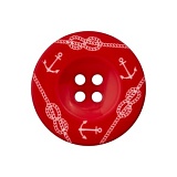 Пуговица "Якорь" с 4 отверстиями, размер 20мм, пластик, Union Knopf by Prym, U0453578020004801-20