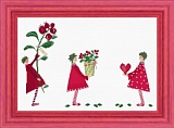 Купить недорого   Набор для вышивания "Дети клюковки" 11*24см, Acufactum Ute Menze, 24013-02-3  в интернет магазине Фэмили хобби