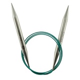 Спицы круговые "Mindful" 10мм/100см, нержавеющая сталь, серебристый, KnitPro, 36128