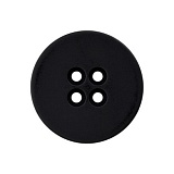 Пуговица с 4 отверстиями, размер 15мм, пластик, черный, Union Knopf by Prym, U0045579015008001-30