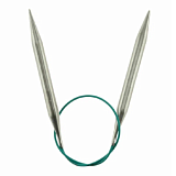 Спицы круговые укороченные "Mindful" 9мм/40см, нержавеющая сталь, серебристый, KnitPro, 36067