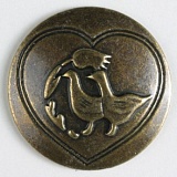 Пуговица, размер 30мм, металл, Dill, 370203/30-12