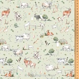 Ткань "Домашние животные", ширина 145см, 100% хлопок, Acufactum, 3523-902