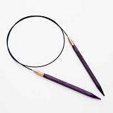 Спицы круговые "Jadore Cubics" 6мм/60см, ламинированная береза, лавандовый, KnitPro, 19059