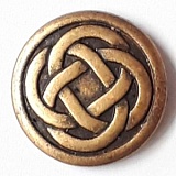 Пуговица, размер 18мм, металл, Dill, 290745/18-20