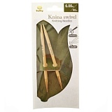 Спицы круговые "Knina Swivel" 6мм/60см, бамбук, натуральный, Tulip, KS-600600