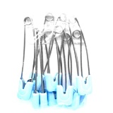 Булавки детские с двойной застежкой, длина 55мм, высококачественная сталь/пласти, Prym, 086151-10