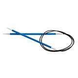 Спицы круговые "Zing" 4мм/60см, сапфировый (синий), KnitPro, 47099