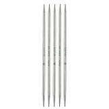 Спицы чулочные "Mindful" 5,5мм/20см, нержавеющая сталь, серебристый, 5шт в упаковке, KnitPro, 36031