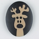 Пуговица, размер 30мм, пластик, Dill, 370693/30-12