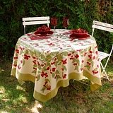 Скатерть "Cherry red-green" 180*270см, Mas d'Ousvan, 25.50.270