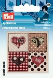 Термоаппликация эмблема "Handmade - Сердца", Prym, 926049