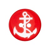 Пуговица "Якорь" с 2 отверстиями, размер 15мм, пластик, Union Knopf by Prym, U0451688015004801-25
