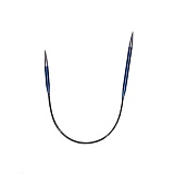 Спицы круговые укороченные асимметричные "Zing" 4мм/25см, длина спицы 7см и 4,5см, KnitPro, 47058