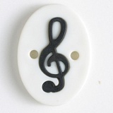 Пуговица, размер 25мм, пластик, Dill, 330823/25-12