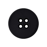 Пуговица с 4 отверстиями, размер 18мм, пластик, черный, Union Knopf by Prym, U0045579018008001-30