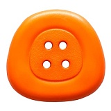 Пуговица, размер 25мм, пластик, Dill, 333828/25-12