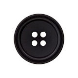 Пуговица с 4 отверстиями, размер 28мм, пластик, черный, Union Knopf by Prym, U0040283028008001-18