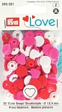 Серия "Prym Love" - Кнопки "Color Snaps", сердце 12,4мм, Prym, 393031