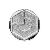 Пуговица, размер 20мм, металл, Dill, 331274/20-12