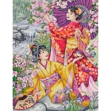Купить недорого   Набор для вышивания Maia "Geishas" 30*40см, MEZ Венгрия, 5678000-01025  в интернет магазине Фэмили хобби