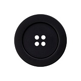 Пуговица с 4 отверстиями, размер 20мм, пластик, черный, Union Knopf by Prym, U0451905020008001-20
