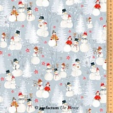 Ткань "Снеговики", ширина 145см, 100% хлопок, Acufactum Ute Menze, 3523-780
