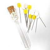 Булавки с целлюлозной головкой, для шитья, тюльпан, размер 0,55*48мм, сталь, Tulip, THN-074e