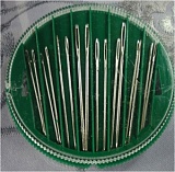Набор игл для шитья, сталь, 16шт в упаковке (зеленая банка), 68206004