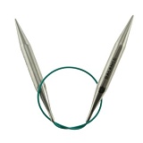 Спицы круговые укороченные "Mindful" 10мм/40см, нержавеющая сталь, серебристый, KnitPro, 36068