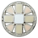 Пуговица на ножке, размер 28мм, металл/пластик, Union Knopf by Prym, U0453912028008201-8