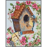 Купить недорого   Набор для вышивания Anchor "The Bird House" 25*20см, MEZ Венгрия, PCE742  в интернет магазине Фэмили хобби