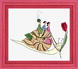 Купить недорого   Набор для вышивания "Подружки на улитке" 27*30см, Acufactum Ute Menze, 24010-03  в интернет магазине Фэмили хобби