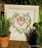 Купить недорого   Набор для вышивания "Малиновое сердце " 23*27см, Acufactum Ute Menze, 2461  в интернет магазине Фэмили хобби