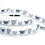 Купить недорого   Тесьма декоративная "Чайные чашки", ширина 20мм, Acufactum Ute Menze,  в интернет магазине Фэмили хоби
