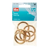 Кольца д/штор, D=35мм, золотистый, 6шт в блистере, Прим 521340