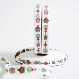 Купить недорого   Тесьма декоративная "Скворечники", ширина 10мм, Acufactum Ute Menze,  в интернет магазине Фэмили хоби