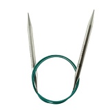 Спицы круговые "Mindful" 8мм/100см, нержавеющая сталь, серебристый, KnitPro, 36126