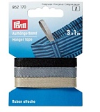 Купить недорого   Неэластичная лента-Лента для вешалок, 3цвета*1м, 5мм, черн, беж, серый, 100%п/э, блистер 952170  в интернет магазине Фэмили хоби