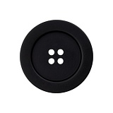 Пуговица с 4 отверстиями, размер 25мм, пластик, черный, Union Knopf by Prym, U0451905025008001-15