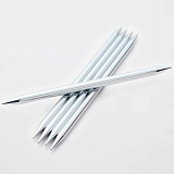 Спицы чулочные "Nova" 3,75мм/12,5см, латунь с гальваническим покрытием, серебристый, KnitPro, 10147