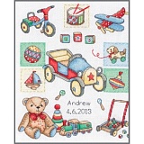 Купить недорого   Набор для вышивания Anchor "Boy Birth" 24*20см, MEZ Венгрия, ACS39  в интернет магазине Фэмили хобби