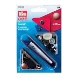 Кнопки "Анорак", диаметр 15мм, латунь, состаренной меди, 10шт в упаковке, Prym, 390309