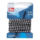 Купить недорого   Шнур для парки, диаметр 4мм,100% полиакрил, белый/черный, 1,5м в упаковке, Prym, 972404  в интернет магазине Фэмили хоби