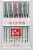 Иглы д/швейных машин с плоской колбой, №70, 10шт в пенале 151542