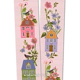 Купить недорого   Тесьма декоративная "Домики и цветы", ширина 30мм, 100% полиэстер, Acufactum, 35400  в интернет магазине Фэмили хоби