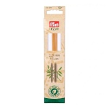 Серия "Prym 1530" - Спицы чулочные 2мм/15см, бамбук, натуральный, 5шт в упаковке, Prym, 222200