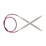 Спицы круговые "Nova" 3,5мм/100см, латунь с гальваническим покрытием, серебристый, KnitPro, 11350