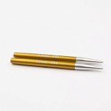 Спицы съемные мини "Zing" 3,5мм/5см, алюминий, хризолитовый, 2шт в упаковке, KnitPro, 47543